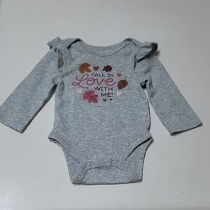Jumping Beans Gray Onsie with Fall Print 🍂